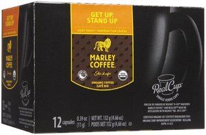 Marley Coffee Lively Up K-Cup Pods, Dark Roast Espresso, 12 Count N3