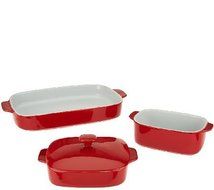 EM Emerils Table White Bakeware 4PC N2
