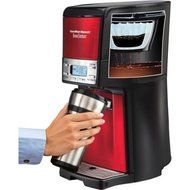 Hamilton Beach BrewStation 12-Cup Dispensing Coffeemaker, 48466-MX, Candy Apple Red / Brew multiple cups of coffee...