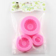Mujiang Round Tire Silicone Jello Candy 3D Cake Molds Set Of 3 N8