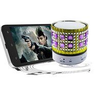 TopePop Portable Outdoor Bluetooth Speaker LED Lights Wireless Mini Stereo Speaker with TF card Slot For Smartphones... N5