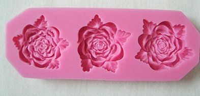 HSE three piece diamond flower Silicone 3D Mold Cookware Dining Bar Non-Stick Cake Decorating fondant soap mold N2