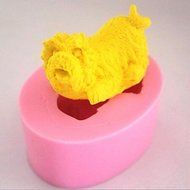 Y&amp;XL&amp;H Dog Fondant Cake Chocolate Silicone Mold Cake Decoration Tools,L5.4cmW4.3cmH3cm