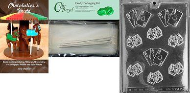 Cybrtrayd J023 Dice with Aces Chocolate Candy Mold with Exclusive Cybrtrayd Copyrighted Chocolate Molding Instructions N2