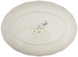 Lenox Butterfly Meadow Scalloped Oval Baker N17