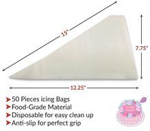 101 Pcs Russian Piping Tips Set &ndash; XL 304 Stainless Steel Piping Tips With 50 Nozzle Designs, 50 Disposable Pastry...