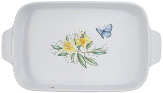 Lenox Butterfly Meadow Scalloped Oval Baker N18