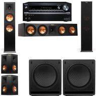 Klipsch RP-280F Tower Speakers-SW-112-5.2-Onkyo TX-NR838