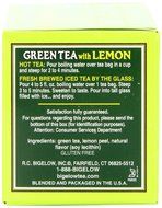 Bigelow Green Tea with Lemon, 20-Count Boxes (Pack of 6) N2