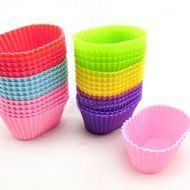 High Quality Oval Shape Soft Silicone Mould Candy Muffin Cup Cake Baking Mold Tool Cakecup Tools N2