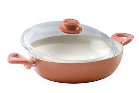 Essenso Ecotouch Lazio Enamel-Coated Low Dutch Oven with Nonstick Ceramic Interior, PTFE / PFOA Free, 3 Quart,... N15