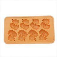DGI MART Party Supplies 8-cavity Small Cute Ducks Shaped Ice Cake Chocolate Sugar Silicone Mini Cube Craft Fondant...