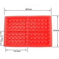 Square Waffle Mold Oven For Food-grade Silicone Mold DIY Muffin/Checkered Nestle Mold . (round) N8