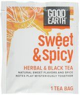 Good Earth Sweet &amp; Spicy Herbal &amp; Black Tea, 18 Tea bags