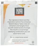 Good Earth Sweet &amp; Spicy Herbal &amp; Black Tea, 18 Tea bags N2