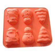 Wholeport Christmas Silicone Baking Cake Mold Candle Mold