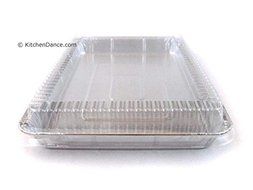 1/4 Size Sheetcake Pan with Clear Plastic Dome Lid (50)