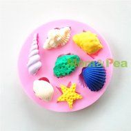 Mom&amp;pea 0633 Shells &amp; Snails Shaped Silicone Mould for Fondant Cake Sugar Paste Cake Decoration 3d Cake Toppers... N4