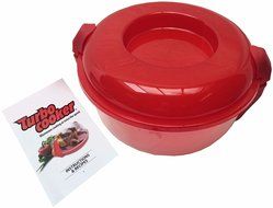 LavoHome Premium Double Speed Red Microwave Turbo Cooker