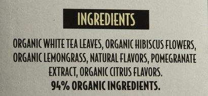 Trader Joe's Speciality Pomegranate White Tea Made with Organic White Tea Leaves,hibiscus Flowers and Lemongrass... N2