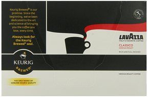 Lavazza Classico Medium Roast Coffee, Keurig K-Cups, 60 Count N4