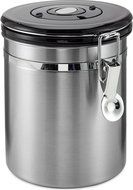Coffee Canister - 16 Ounces - by Mixpresso (Stainless Steel) N2
