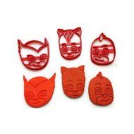 PJ Masks Catboy Gekko Owlette Cookie Cutter Set Baking Needs N4