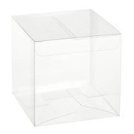 Ling&#039;s moment 3x3x3 Inch Clear Favor Boxes for Wedding Party Shower Gift Favor, Pack of 50