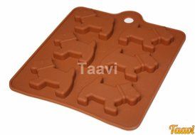 Taavi Scotty Scottie Dog Shape Silicone Dessert Ice Cube Lattice Dog Treat Candy Making Moulds Crayon Mold DIY...