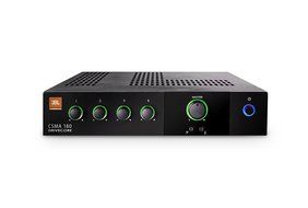 Complete Restaurant Sound System Package with 4 JBL Control 23-1 Wall Mount Loudspeakers, Mixer Amplifier, and...