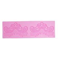 Holdding Fondant Cake Silicone Mold for DIY Cake Lace Decorating/A Lovely Cake Mold Making You Have Fun in Crafting N2