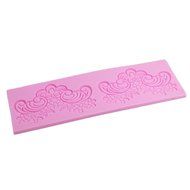 Holdding Fondant Cake Silicone Mold for DIY Cake Lace Decorating/A Lovely Cake Mold Making You Have Fun in Crafting N3