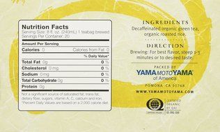 Yamamotoyama - Decaffeinated Genmai Cha (20 Tea Bags) N4