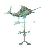 The Urban Port C215-123111 Antique Steel Swordfish Weathervane with Patina by Urban Port