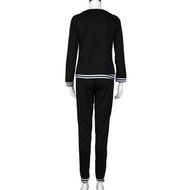 Sweatshirt Set,Morecome Women Sweatshirt V Neck Long Sleeve Blouse Long Pants Outfit (XL, Black) N2