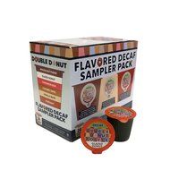 Double Donut Coffee Decaf Flavored Coffee Single Serve Cups For Keurig K Cup Brewer Variety Pack Sampler (24 count) N2