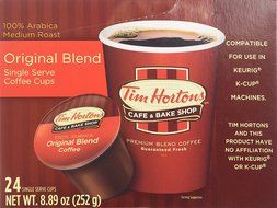 Tim Horton's Single Serve Coffee Cups, Original Blend, 24 Count N49