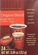 Tim Horton's Single Serve Coffee Cups, Original Blend, 24 Count N51