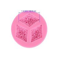 2pcs Love Heart &amp; Rose Silicone Cake Decoration Fondant Bakeware Mold Wedding Decorating Sugar Craft N4