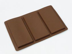 Silicone 3 Bar Wood Grain Effect Chocolate Mold