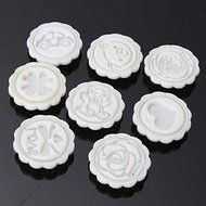 8 Styles Mooncake Mold Round Flower DIY Tool Decorate Pastry N5