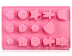 Stylish Silicone Cake Mold &amp; Ice Tray (Pink) N4