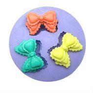 Mini Silicone Sugar, Fondant and Cake Mold, Bow Theme N4