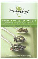 Mighty Leaf Tea Green &amp; White Variety, 15-Count Whole Leaf Pouches (Pack of 3) N3