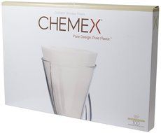 Chemex FP-2 Bonded Unfolded 13 inch Half Moon Circle Coffee Filters (100 Filters) with Free FOXGALLERY Coffee...