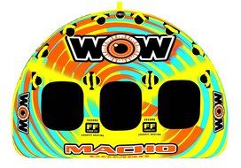 WOW World of Watersports, Macho 16-1030 1 to 3 Person Towable Tube, Multiple Riding Positions