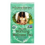 Earth Mama Angel Baby Organic Morning Wellness Tea, 16 Teabags/Box (Pack of 3) N11