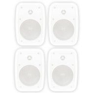 Theater Solutions TS525ODW Indoor or Outdoor Speakers Weatherproof Mountable White 2 Pair Pack