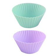 PYD 14pcs/Set Silicone Cupcake Muffin Dessert Baking Cup Mold 7cm Round Cake Pudding Molds N5