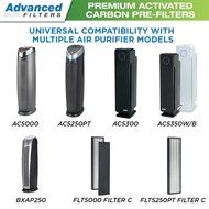Premium Carbon Activated Pre Filter 6 Pack for Germ Guardian Air Purifier Models AC5000 Series, Replacement Pre-Filter... N5